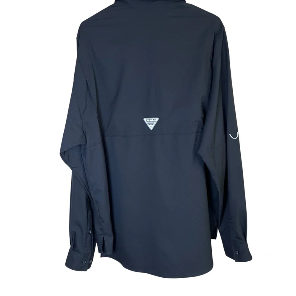 Columbia Men's Black Casual Button Down Shirt - Picture 6 of 14